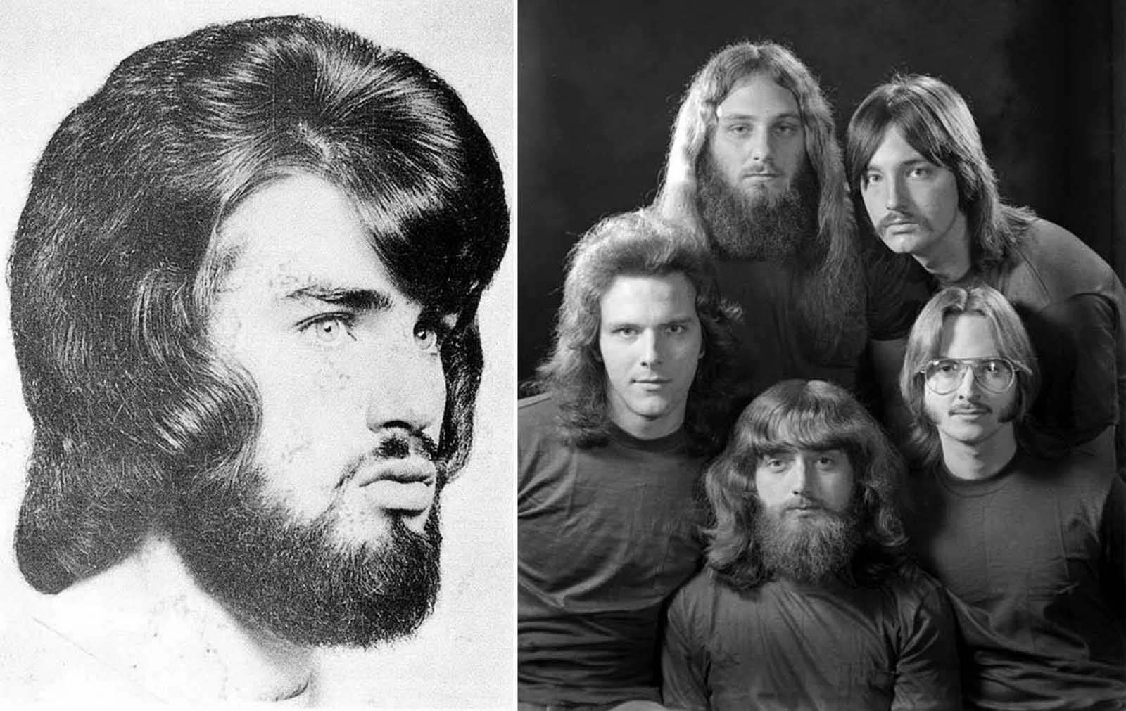 Romantic men s hairstyle from the 1960s 1970s Rare Historical Photos